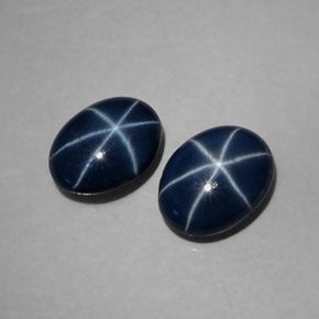 Star Sapphire Gemstone in 8 x 6 mm (calibrated) Size for Sale, Star Sapphire Stone in Blue Color