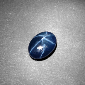 Star Sapphire Gemstone in 8 x 6 mm (calibrated) Size for Sale, Star Sapphire Stone in Blue Color