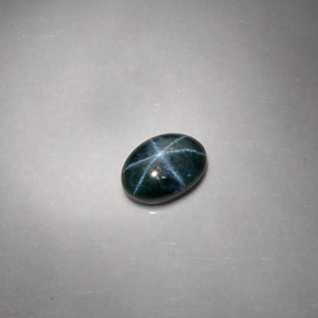 2.59 ct Blue Star Sapphire Gemstone, Star Sapphire Gem in Oval Cabochon Shape for Sale.