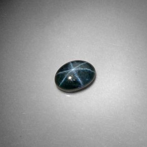 Star Sapphire Gemstone in 9.4 x 6.6 mm Size for Sale, Star Sapphire Stone in Blue Color