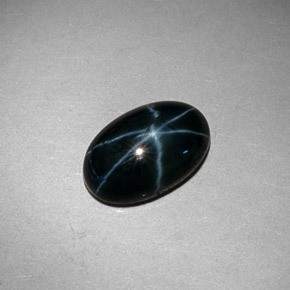 Star Sapphire Gemstone in 11 x 7.2 mm Size for Sale, Star Sapphire Stone in Blue Color