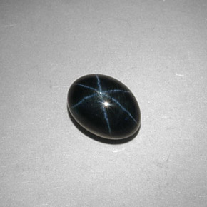 2.44 ct Blue Star Sapphire Stone, Natural Star Sapphire in Oval Cabochon Shape for Sale