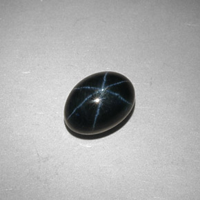 Star Sapphire Gemstone in 8 x 6 mm (calibrated) Size for Sale, Star Sapphire Stone in Blue Color