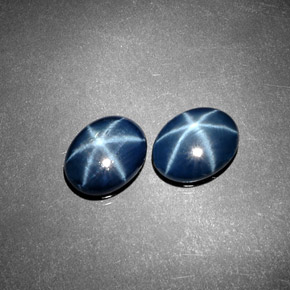 2.56 ct Blue Star Sapphire Gemstone, Star Sapphire Gem in Oval Cabochon Shape for Sale.