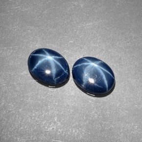 2.66 ct Blue Star Sapphire Gemstone, Star Sapphire Gem in Oval Cabochon Shape for Sale.