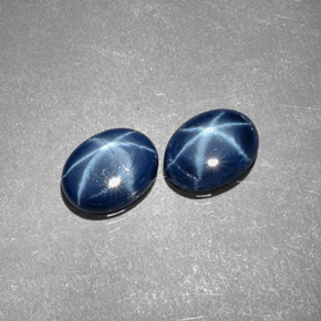 2.66 ct Blue Star Sapphire Stone, Natural Star Sapphire in Oval Cabochon Shape for Sale