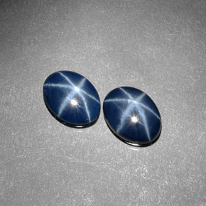 Star Sapphire Gemstone in 8 x 6 mm (calibrated) Size for Sale, Star Sapphire Stone in Blue Color