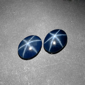 2.14 ct Blue Star Sapphire Stone, Natural Star Sapphire in Oval Cabochon Shape for Sale