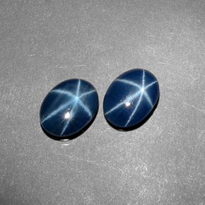 2.63 ct Blue Star Sapphire Stone, Natural Star Sapphire in Oval Cabochon Shape for Sale