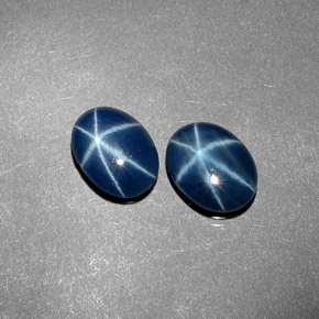 Star Sapphire Gemstone in 8.9 x 6.3 mm Size for Sale, Star Sapphire Stone in Blue Color