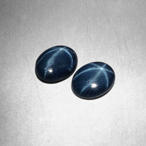 2.88 ct Blue Star Sapphire Stone, Natural Star Sapphire in Oval Cabochon Shape for Sale
