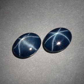 2.60 ct Blue Star Sapphire Stone, Natural Star Sapphire in Oval Cabochon Shape for Sale