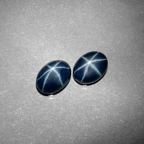 3.37 ct Blue Star Sapphire Stone, Natural Star Sapphire in Oval Cabochon Shape for Sale