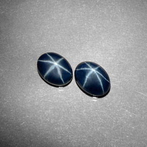 Star Sapphire Gemstone in 8 x 6 mm (calibrated) Size for Sale, Star Sapphire Stone in Blue Color