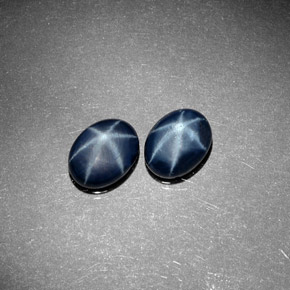 3.34 ct Blue Star Sapphire Stone, Natural Star Sapphire in Oval Cabochon Shape for Sale