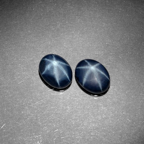 Star Sapphire Gemstone in 8 x 6 mm (calibrated) Size for Sale, Star Sapphire Stone in Blue Color