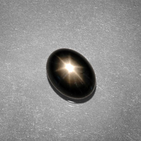 2.09 ct Yellow Star Sapphire Gemstone, Star Sapphire Gem in Oval Cabochon Shape for Sale.
