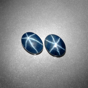 2.86 ct Blue Star Sapphire Stone, Natural Star Sapphire in Oval Cabochon Shape for Sale