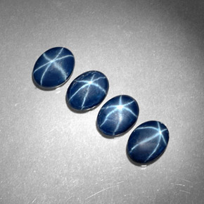 6.00 ct Blue Star Sapphire Stone, Natural Star Sapphire in Oval Cabochon Shape for Sale