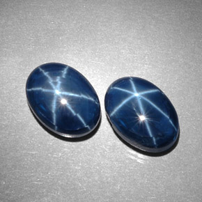 9.46 ct Blue Star Sapphire Gemstone, Star Sapphire Gem in Oval Cabochon Shape for Sale.