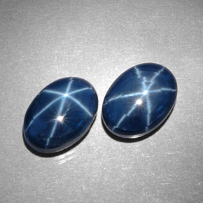 9.46 ct Blue Star Sapphire Stone, Natural Star Sapphire in Oval Cabochon Shape for Sale