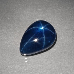 Star Sapphire Gemstone in 10.7 x 7.6 mm Size for Sale, Star Sapphire Stone in Blue Color