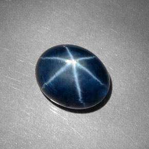 Star Sapphire Gemstone in 12.5 x 10.2 mm Size for Sale, Star Sapphire Stone in Blue Color