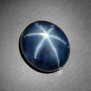11.72 ct Blue Star Sapphire Gemstone, Star Sapphire Gem in Oval Cabochon Shape for Sale.