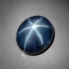 11.72 ct Blue Star Sapphire Stone, Natural Star Sapphire in Oval Cabochon Shape for Sale