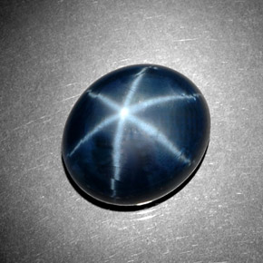 13.32 ct Blue Star Sapphire Stone, Natural Star Sapphire in Oval Cabochon Shape for Sale