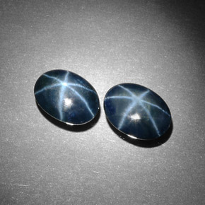 5.09 ct Blue Star Sapphire Gemstone, Star Sapphire Gem in Oval Cabochon Shape for Sale.