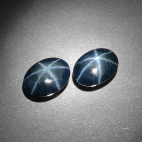 5.09 ct Blue Star Sapphire Stone, Natural Star Sapphire in Oval Cabochon Shape for Sale