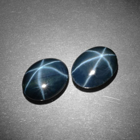4.84 ct Blue Star Sapphire Stone, Natural Star Sapphire in Oval Cabochon Shape for Sale