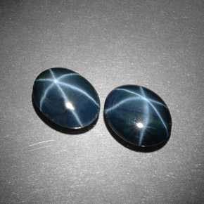 Star Sapphire Gemstone in 9.5 x 7.3 mm Size for Sale, Star Sapphire Stone in Blue Color
