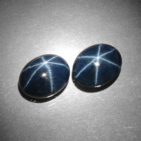 8.41 ct Blue Star Sapphire Stone, Natural Star Sapphire in Oval Cabochon Shape for Sale