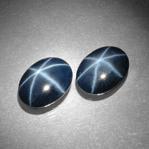 8.26 ct Blue Star Sapphire Stone, Natural Star Sapphire in Oval Cabochon Shape for Sale