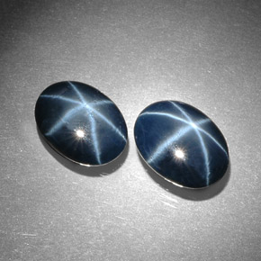 Star Sapphire Gemstone in 10.6 x 8.1 mm Size for Sale, Star Sapphire Stone in Blue Color