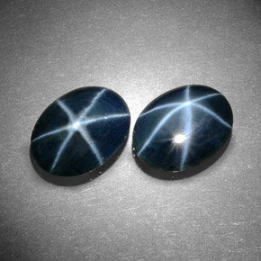 7.98 ct Blue Star Sapphire Stone, Natural Star Sapphire in Oval Cabochon Shape for Sale