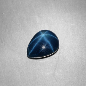 Star Sapphire Gemstone in 10.4 x 8 mm Size for Sale, Star Sapphire Stone in Blue Color