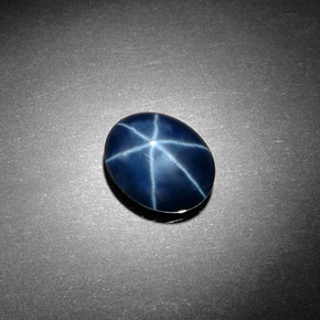 Star Sapphire Gemstone in 10 x 8 mm (calibrated) Size for Sale, Star Sapphire Stone in Blue Color