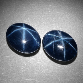 Star Sapphire Gemstone in 9.5 x 7.4 mm Size for Sale, Star Sapphire Stone in Blue Color
