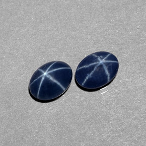 2.53 ct Blue Star Sapphire Stone, Natural Star Sapphire in Oval Cabochon Shape for Sale
