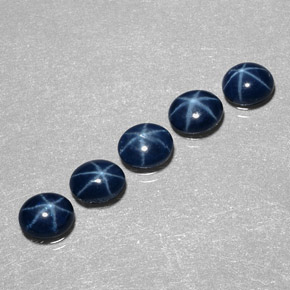 2.90 ct Blue Star Sapphire Stone, Natural Star Sapphire in Oval Cabochon Shape for Sale