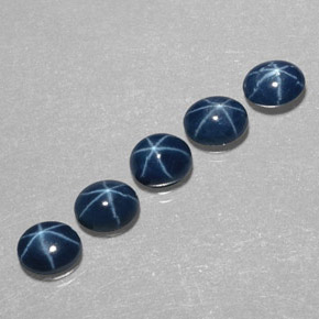 3.14 ct Blue Star Sapphire Stone, Natural Star Sapphire in Oval Cabochon Shape for Sale