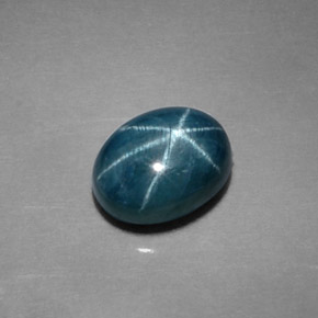 2.14 ct Blue Star Sapphire Stone, Natural Star Sapphire in Oval Cabochon Shape for Sale