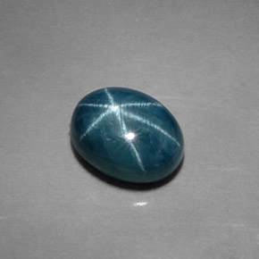 Star Sapphire Gemstone in 8 x 6 mm (calibrated) Size for Sale, Star Sapphire Stone in Blue Color