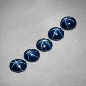 2.99 ct Blue Star Sapphire Stone, Natural Star Sapphire in Oval Cabochon Shape for Sale