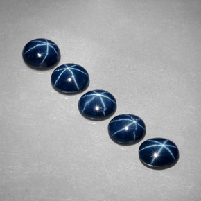 Star Sapphire Gemstone in 5.2 x 4.2 mm Size for Sale, Star Sapphire Stone in Blue Color
