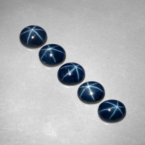 2.96 ct Blue Star Sapphire Gemstone, Star Sapphire Gem in Oval Cabochon Shape for Sale.