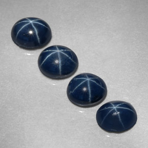 Star Sapphire Gemstone in 5.1 x 4.1 mm Size for Sale, Star Sapphire Stone in Blue Color